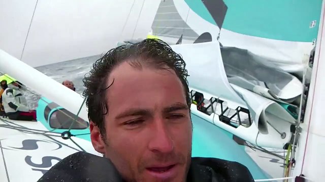 Premières navigations de Morgan Lagravière à bord du nouveau Safran