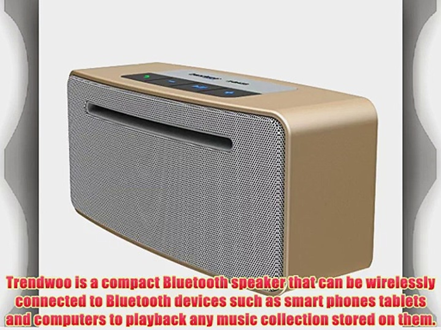 ⁣Trendwoo? Portable Wireless Bluetooth Speaker Enhanced Bass Resonator Powerful Sound High-Def