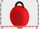 Divoom Bluetune Bean bluetooth Speaker for Smartphones - Retail Packaging - Red