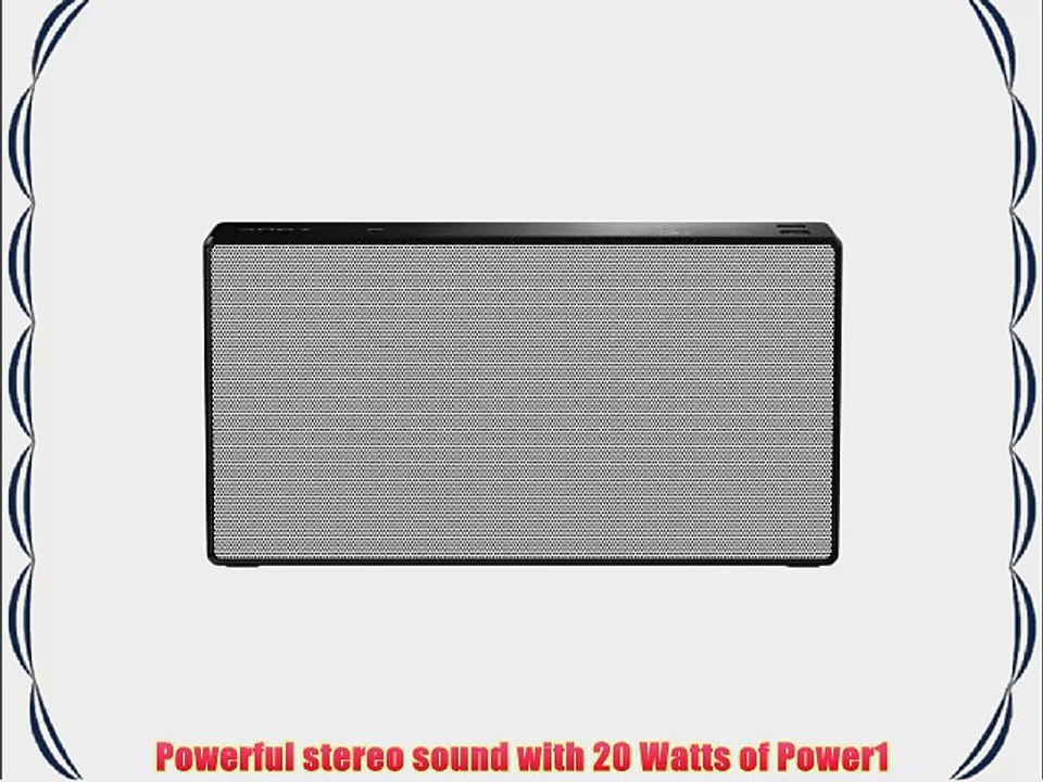 Sony SRSX5 Portable NFC Bluetooth Wireless Speaker System (White) with Speakerphone