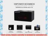 DBPOWER(US Seller) Super Bass Touch Screen Wireless Bluetooth Speaker Built-in FM Radio with