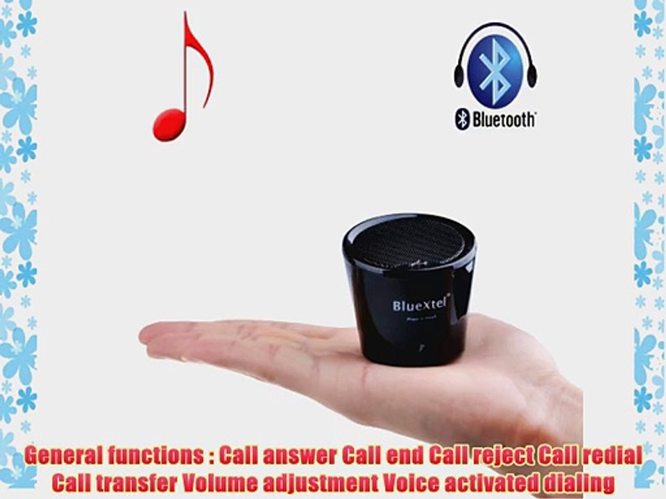 Patuoxun Bluetooth Mucic Speaker Mp3 Player for iPhone iPad iPod Samsung Galaxy HTC Sony Nokia