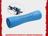 Ivation BOOMER: Super-Portable Rechargeable Bluetooth STEREO Speaker w/Phone Answering -Includes