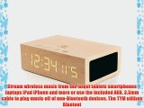 Wireless Bluetooth Stereo Speaker Clock Kit with Alarm Functions and LED Display by GOgroove
