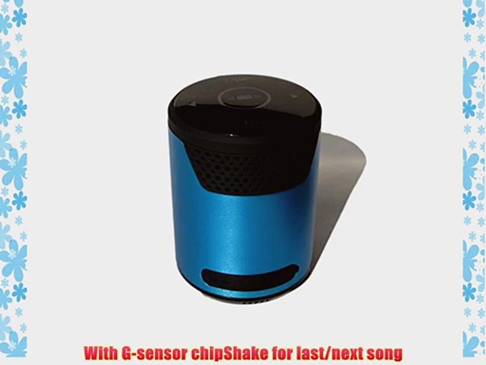 Tldt Fashion Wireless Bluetooth Speaker with LED Lights and NFC Pairing Bule