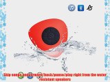 Expower(R) New Release Portable Waterproof Bluetooth Wireless Stereo Speakers with Suction