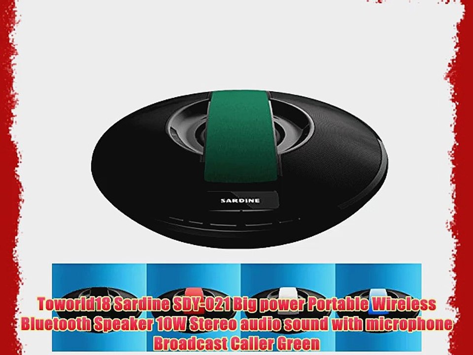 Toworld18 Sardine SDY-021 Big power Portable Wireless Bluetooth Speaker 10W Stereo audio sound