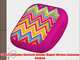 Triple C bluGenius Bluetooth Speaker Magnet Wireless Bohemian Rainbow