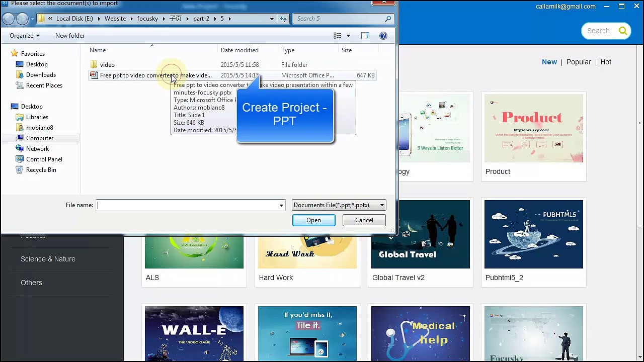 Easy Product Promotion Video Presentation Creation with Free PPT to Video Converter - Focusky