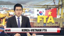 Korea, Vietnam officially sign bilateral free trade deal