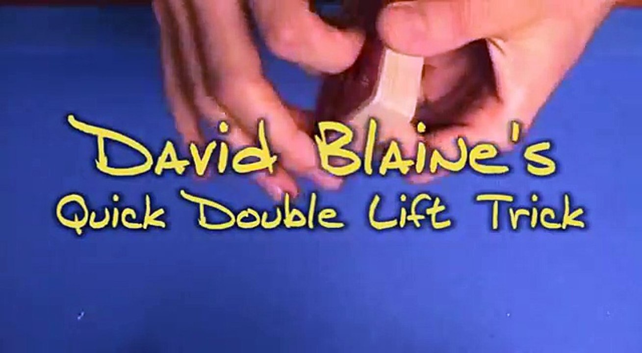 David Blaine Double Lift Trick (Tutorial)