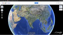 India as seen on Google Earth using Google Maps