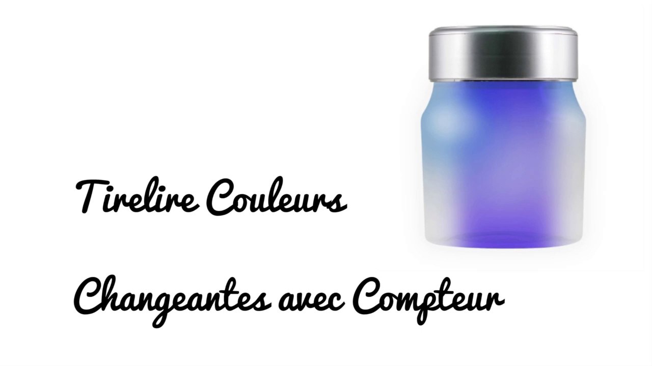 Tirelire Couleurs Changeantes avec Compteur