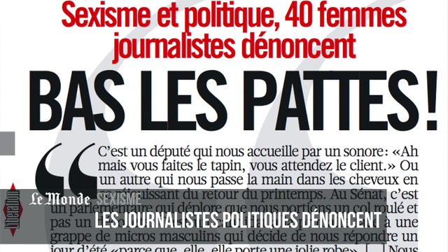 Sexisme - Les journalistes politiques dénoncent