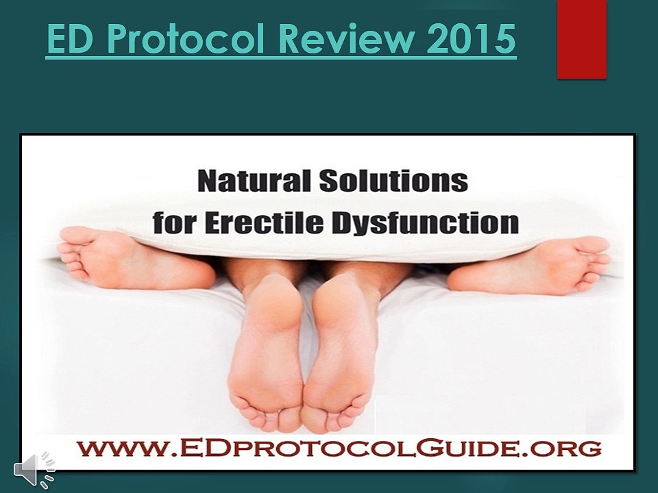 ED Protocol: Ways to Help Erectile Dysfunction