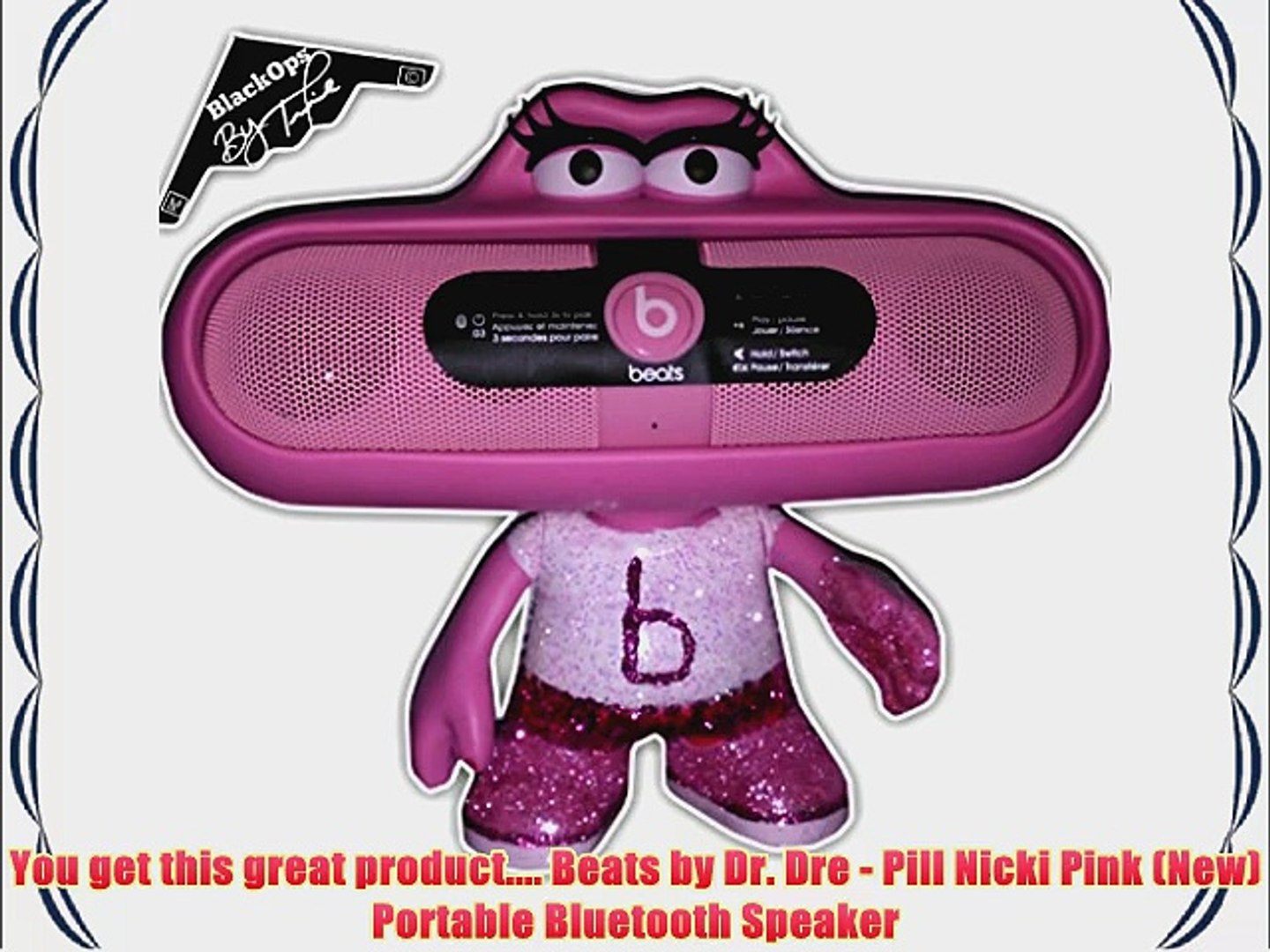 Beats by Dre Pill 2.0 Nicki Pink Bundle Bluetooth Speaker w/Pink