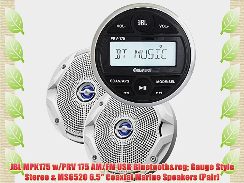 JBL MPK175 w/PRV 175 AM/FM USB Bluetooth