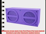 iHome iBN24UC Bluetooth Rechargeable Stereo Mini Speaker Purple