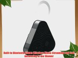 Pyle PSRB8BK Bluetooth Wireless Waterproof Shower Speaker and Hands Free Speaker-Phone (Black)