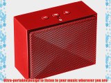 AmazonBasics Ultra-Portable Mini Bluetooth Speaker - Red