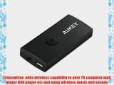 Aukey Wireless Bluetooth Stereo Audio Transmitter and Receiver 2-in-1 Bluetooth Adapter With