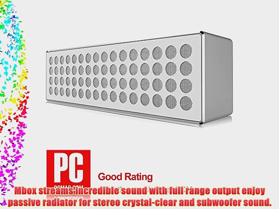 Mpow? Mbox Portable Bluetooth 4.0 Wireless Stereo Speaker with Two Strong speaker drivers a