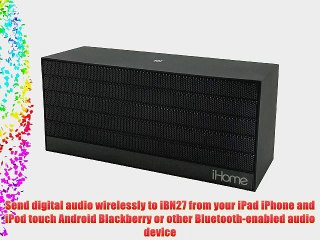 Download Video: iHome iBN27BX NFC Bluetooth Rechargeable Stereo Mini Speaker in Rubberized Finish Black