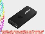 Aukey Wireless Bluetooth Stereo Audio Transmitter and Receiver 2-in-1 Bluetooth Adapter With