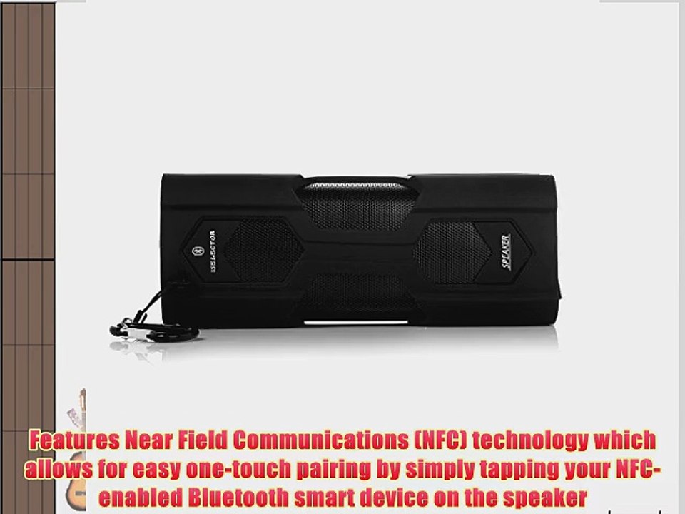 [Waterproof Wireless Bluetooth Speaker] - Iselector NFC IPX6 Water Resistant Shock Proof and