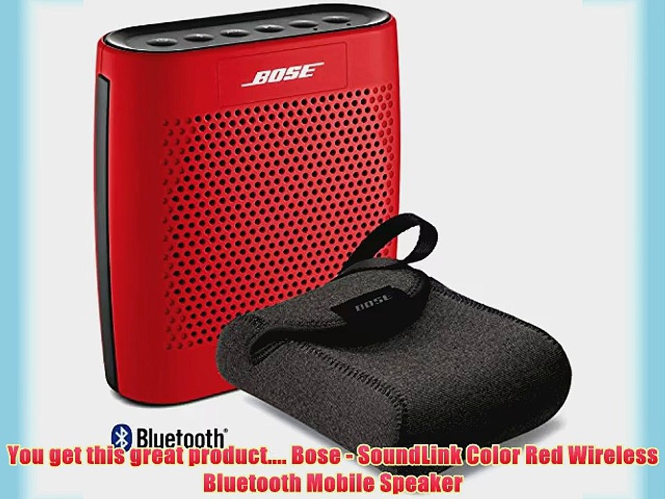 Bose SoundLink Color Bluetooth Wireless Speaker - RED