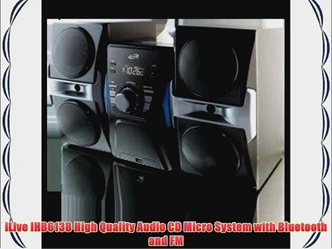 iLive IHB613B High Quality Audio CD Micro System with Bluetooth and FM