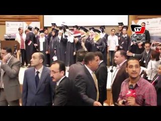 محلب يحضر احتفال «٥٧٣٥٧» بمتفوقي الثانوية العامة من مرضى المستشفى