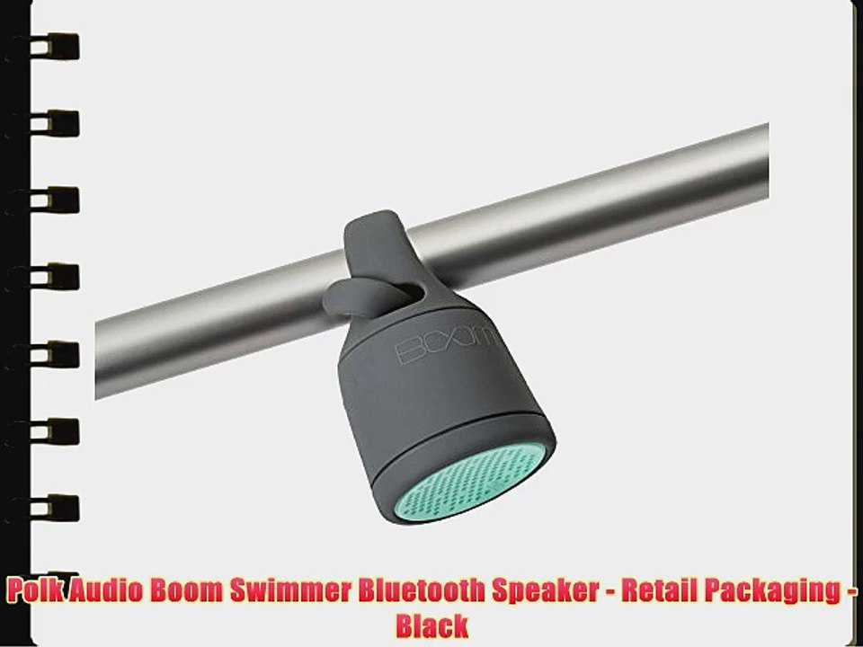 Polk Audio Boom Swimmer Bluetooth Speaker - Retail Packaging - Black