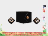 Kinivo M2 Bluetooth Big Bass 2.1 Speaker System with NFC - 56 Watts of Massive Power and a