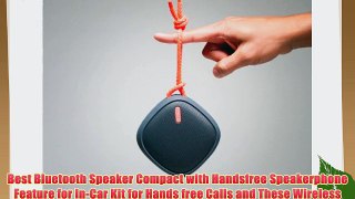 NudeAudio Move M Portable Wireless Bluetooth Speaker with Handsfree Speakerphone - Charcoal/Coral