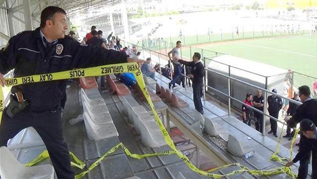 Aydın'da tribün çöktü: 9 yaralı