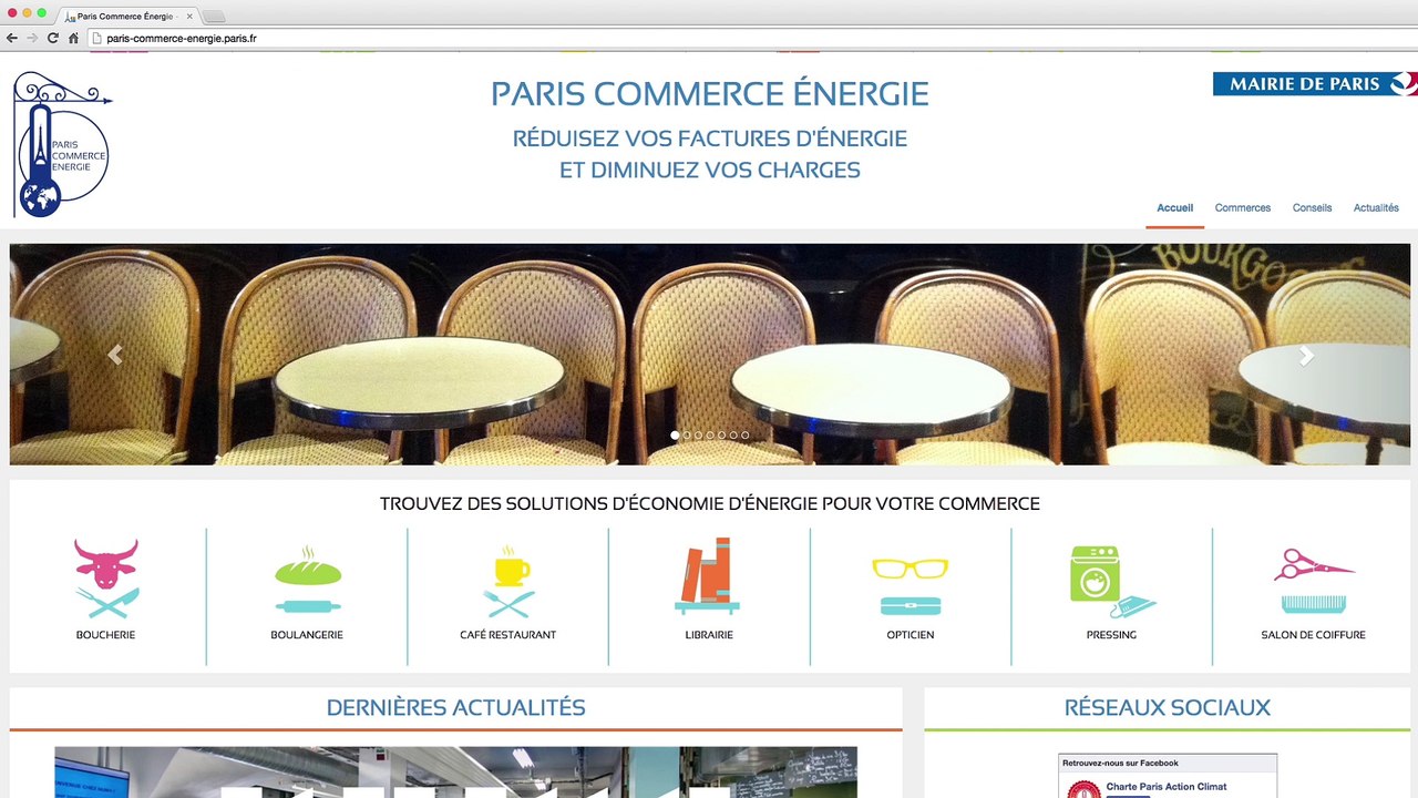 Paris commerce énergie