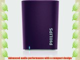 Philips BT100V/27 Wireless Mini Portable Bluetooth Speaker (Violet)