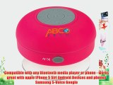 Abco Tech Water Resistant Wireless Bluetooth Shower Speaker with Suction Cup and Hands-Free