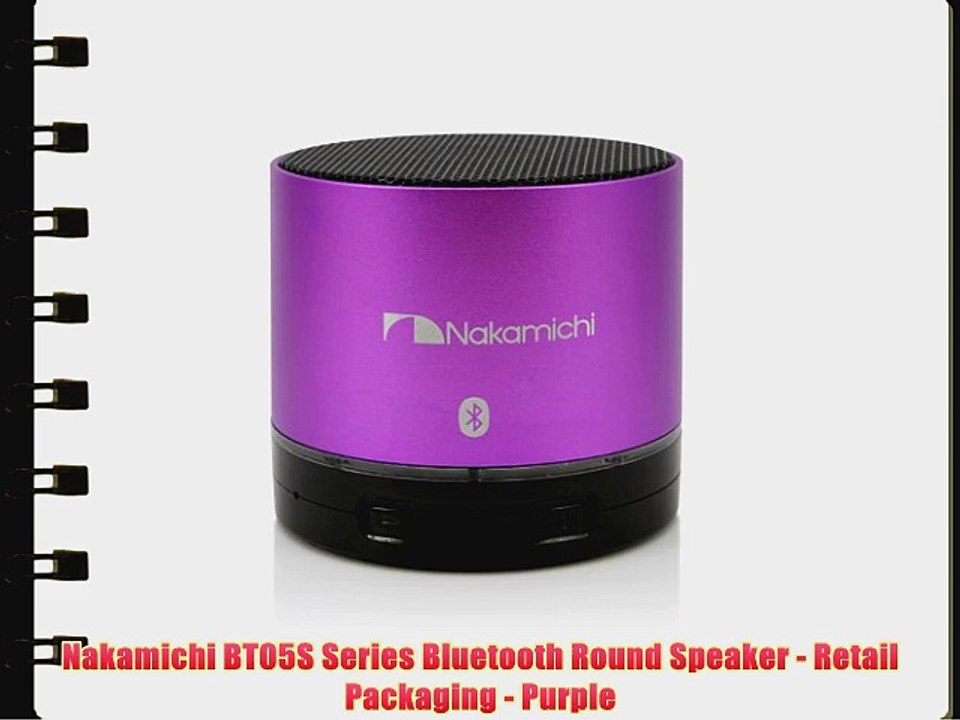 Nakamichi BT05S Series Bluetooth Round Speaker - Retail Packaging - Purple