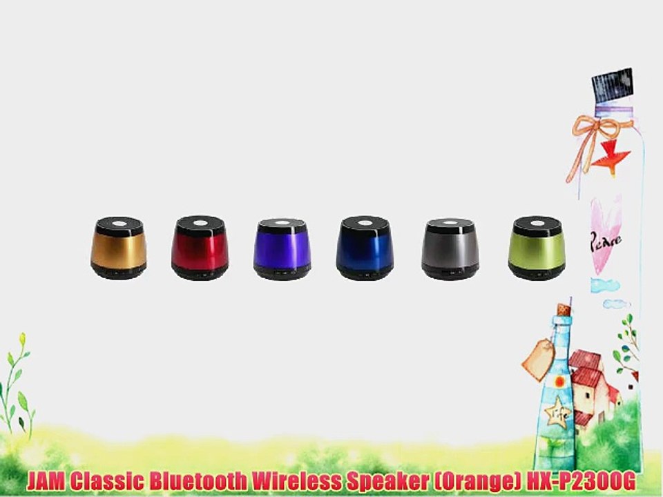 JAM Classic Bluetooth Wireless Speaker (Orange) HX-P230OG