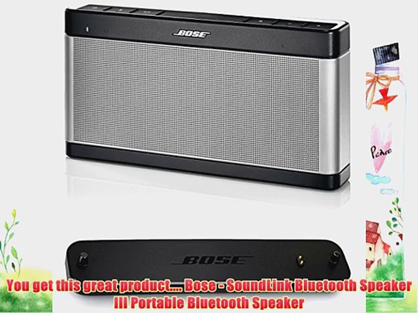 Bose? SoundLink III Portable Bluetooth Speaker and Charger Bundle - video  Dailymotion