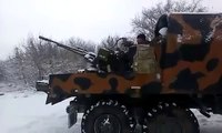 Russia deployment of anti-aircraft weapons - 20141213 - unknown place, Donetsk - ZU-23-2T -  - used by Zinitki insurgents