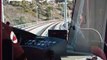 San Diego Trolley Light Rail MTS Green Line Cab View #2