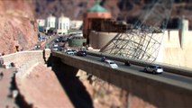 Hoover Dam in tilt-shift effect