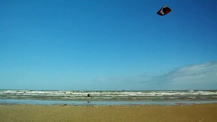 Kitesurfing at Brancaster Bay
