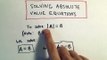 Solving Absolute Value Equations - Example 1