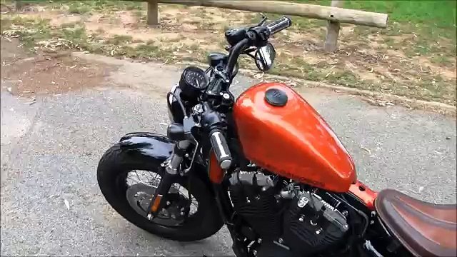 Harley Davidson Forty Eight with Vance and Hines Short Shots (LOUD BAFFLES).