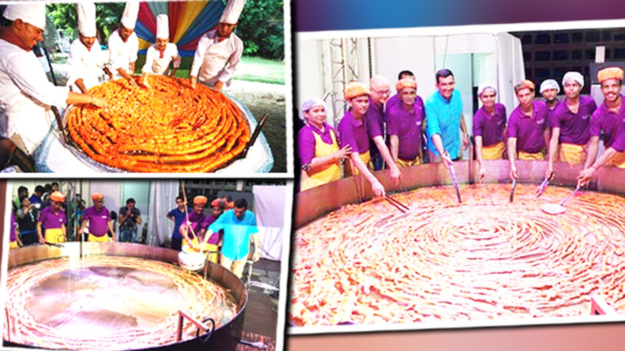 Worlds Largest Sweet Dish Weighs 18 KG Made In India!!