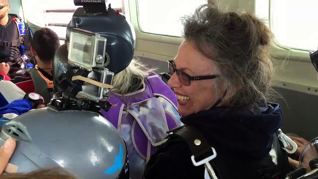 Grandmas Skydive For The First Time
